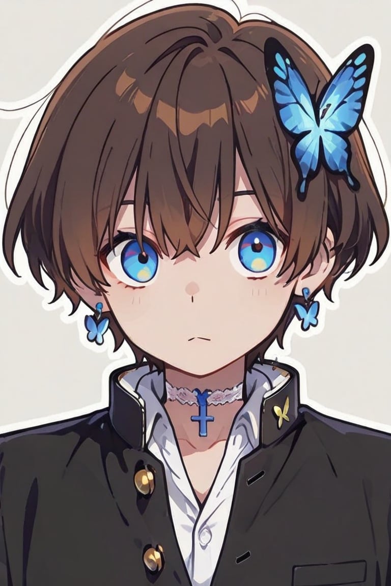 Kiyoshika-kun,  androgynous beauty,  Anime illustration by らび@kiyoka_succubus on Tensor.Art