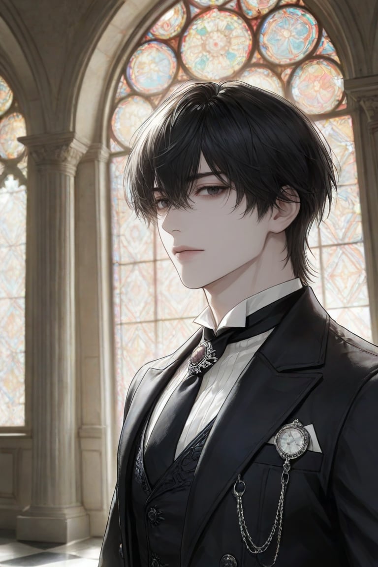 A young aristocratic man,  solo,  extremely handsome by Lin on Tensor.Art