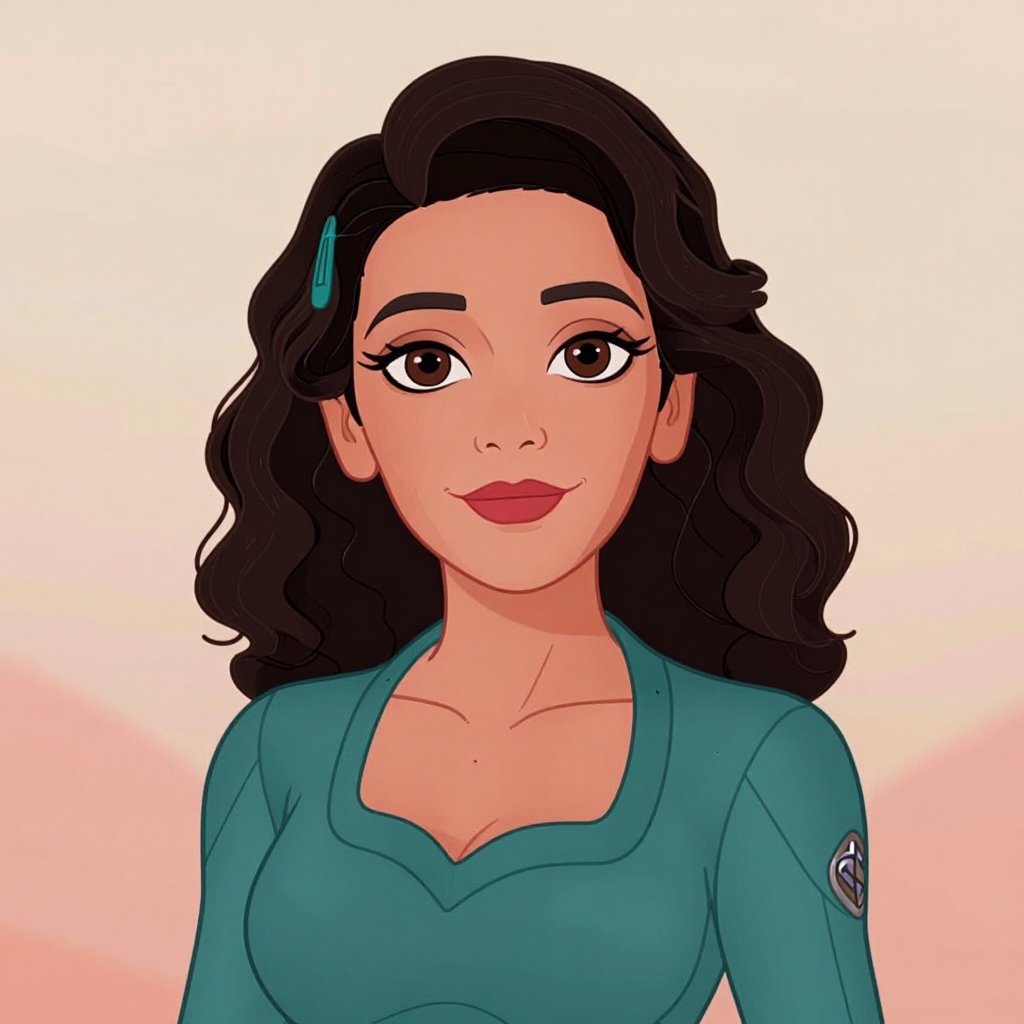 Anime cartoon portrait illustration,  single-subject centered composition,  contemporary digital illustration by MatrisBon...