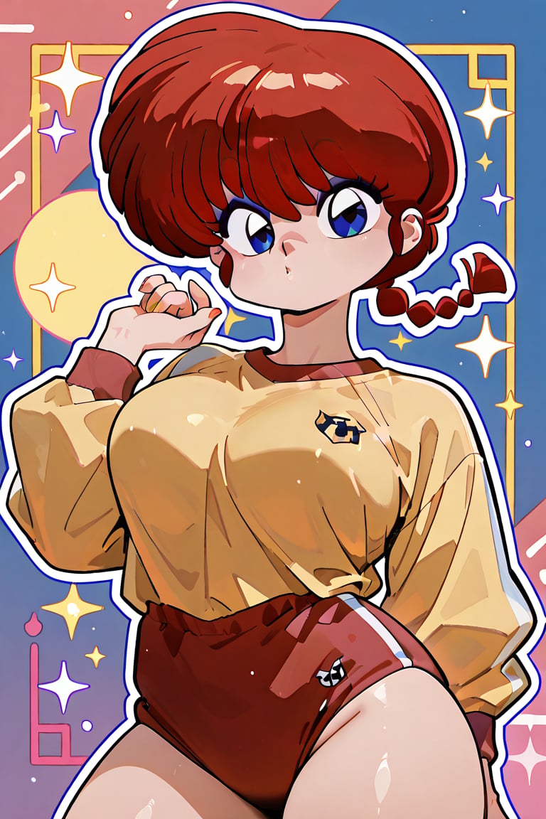 Ranma-chan,  Beautiful Buruma,  Outline animation by らび@kiyoka_succubus on Tensor.Art
