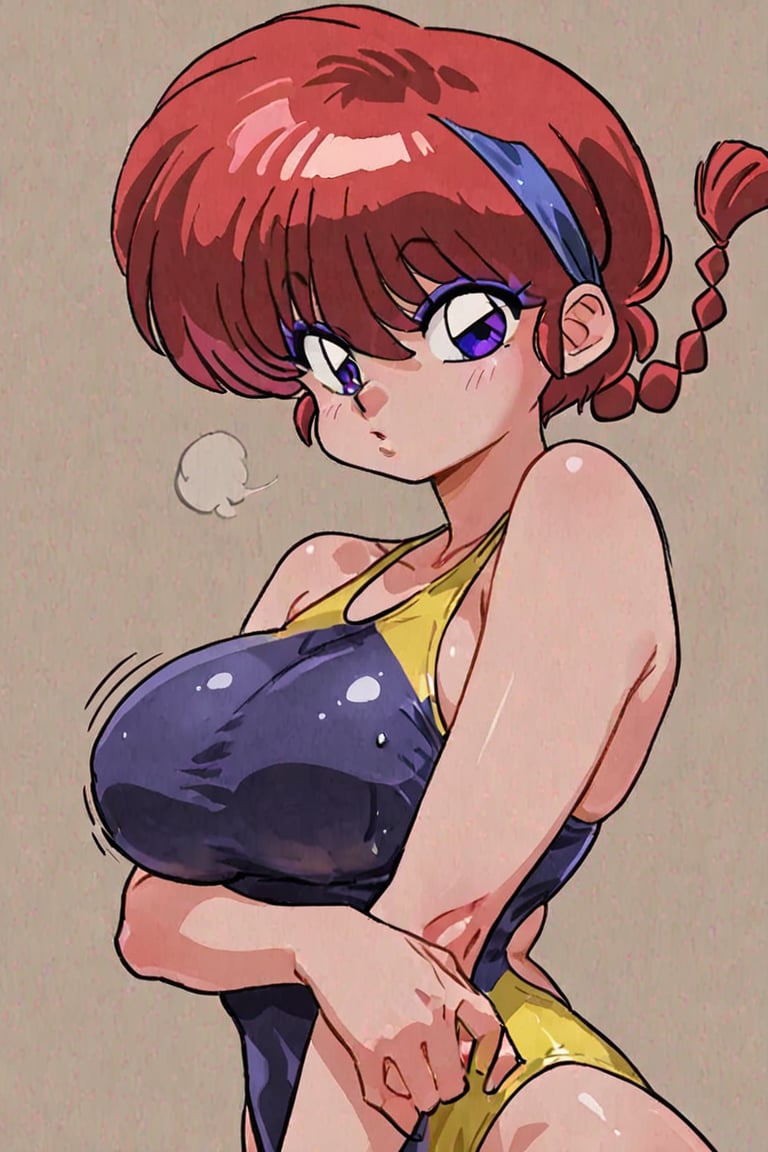 COMPETITION SWIMSUIT eyeshadow,  purple eyeshadow,  long eyelashes by らび@kiyoka_succubus on Tensor.Art