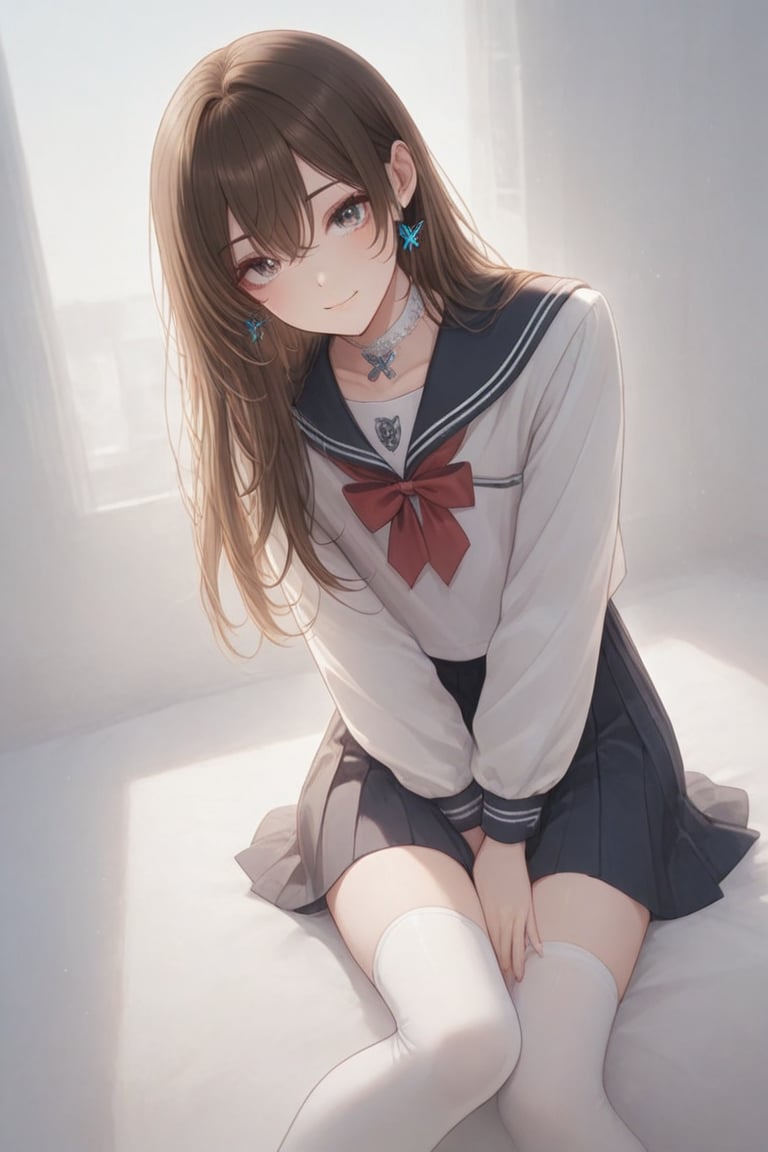 A Cute Cross-Dressing Boy,  androgynous beauty,  Beautiful eyes by らび@kiyoka_succubus on Tensor.Art