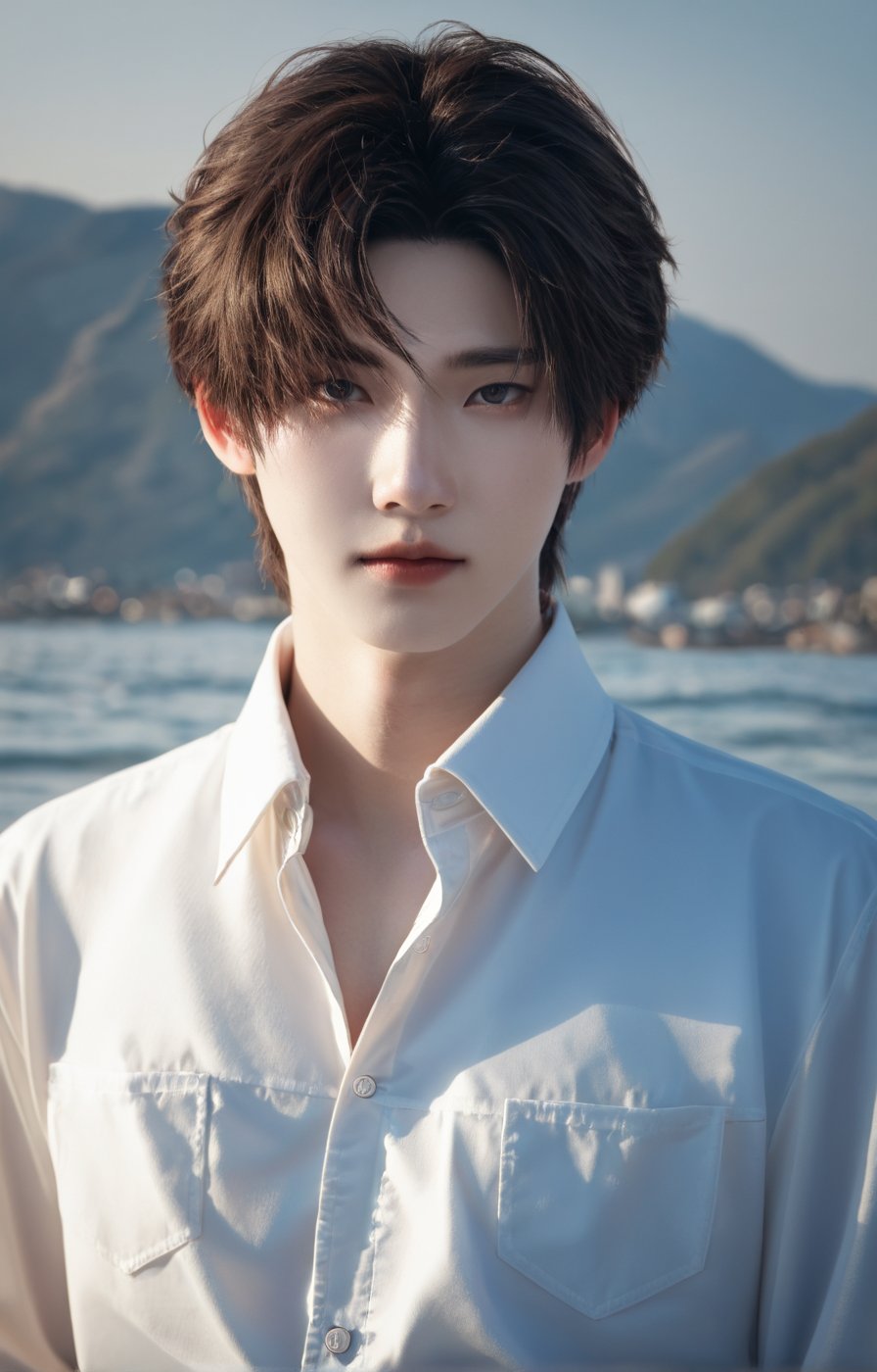 1boy,  semi-realistic style,  bishounen aesthetic by 𓆩 𝓩𝖊𝖗𝖊𝖙𝖍𝖟 𓆪 on Tensor.Art