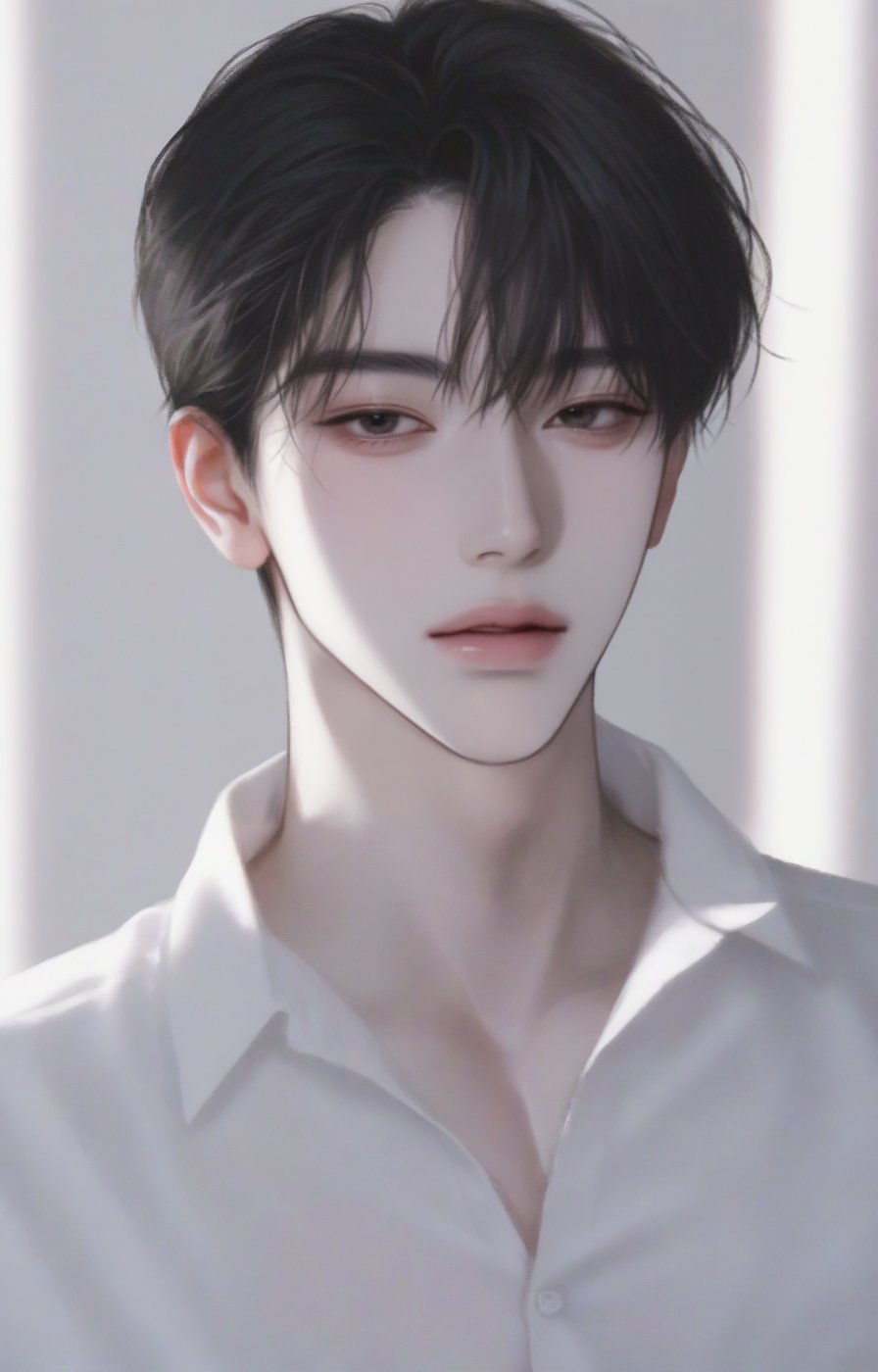 1boy,  soft airy background,  bright high-key lighting by 𓆩 𝓩𝖊𝖗𝖊𝖙𝖍𝖟 𓆪 on Tensor.Art