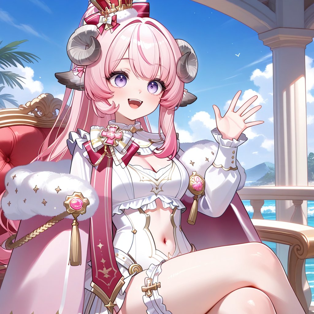 BM,  sheep ears,  curled sheep horns by user_906051468363047398 on Tensor.Art