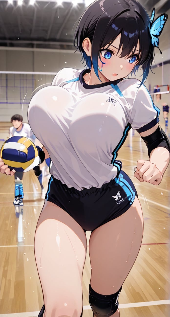 Action receive JAMP Volleyball BURUMA,  beautiful BURUMA,  masterpiece by らび@kiyoka_succubus on Tensor.Art