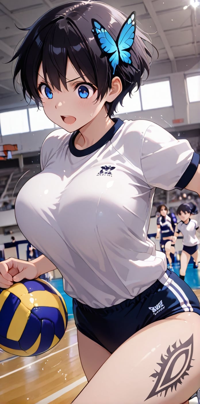 Action receive JAMP Volleyball BURUMA,  beautiful BURUMA,  masterpiece by らび@kiyoka_succubus on Tensor.Art