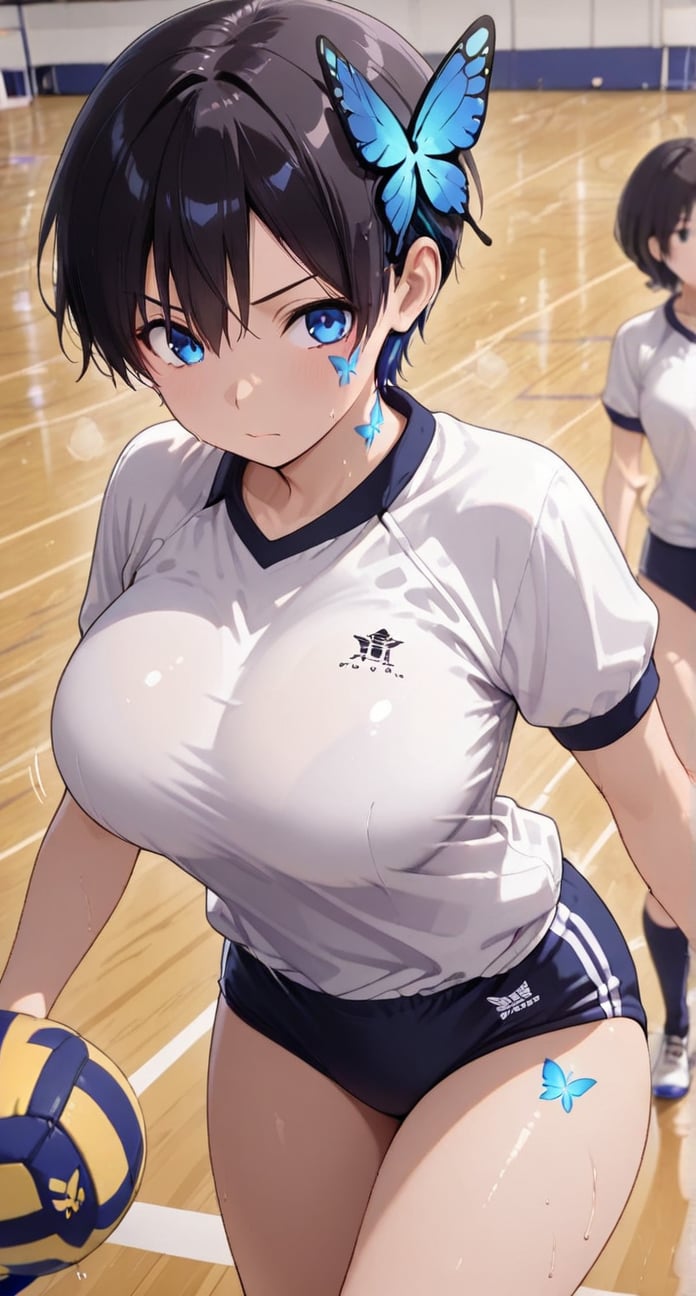 Action receive JAMP Volleyball BURUMA,  beautiful BURUMA,  masterpiece by らび@kiyoka_succubus on Tensor.Art