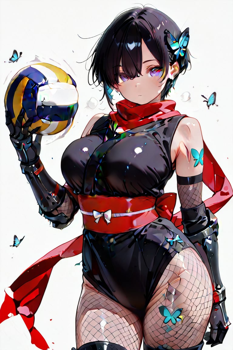 BURUMA Ninja (Beautiful breasts,  tattoos on clothing) Ninja outfit & BURUMA ,  Very short hair by らび@kiyoka_succubus on T...