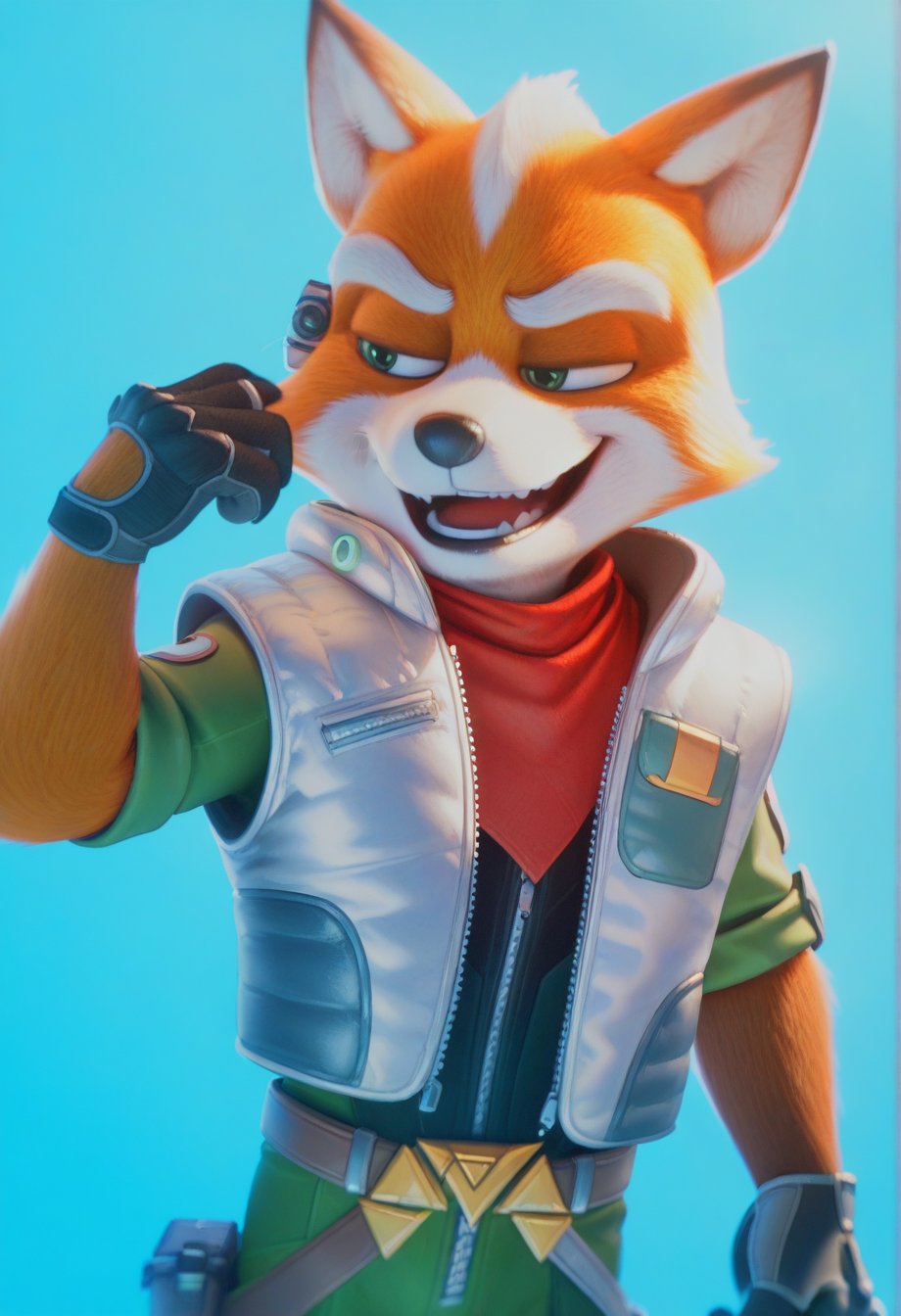 foxmgm,  solo,  smile by cs12345 on Tensor.Art