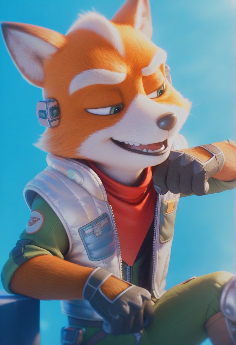 foxmgm,  solo,  smile by cs12345 on Tensor.Art