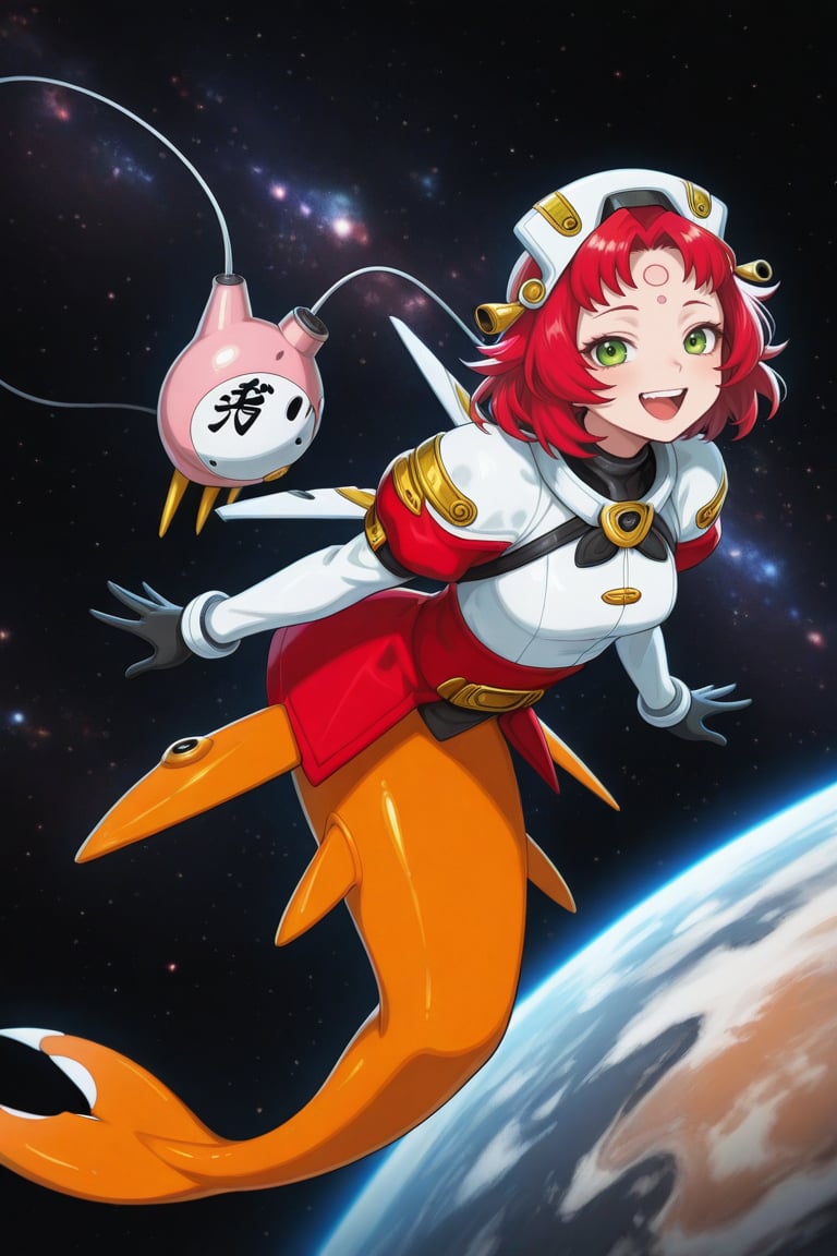 chao_lihua,  red hair,  open mouth by だれとく紳士 on Tensor.Art