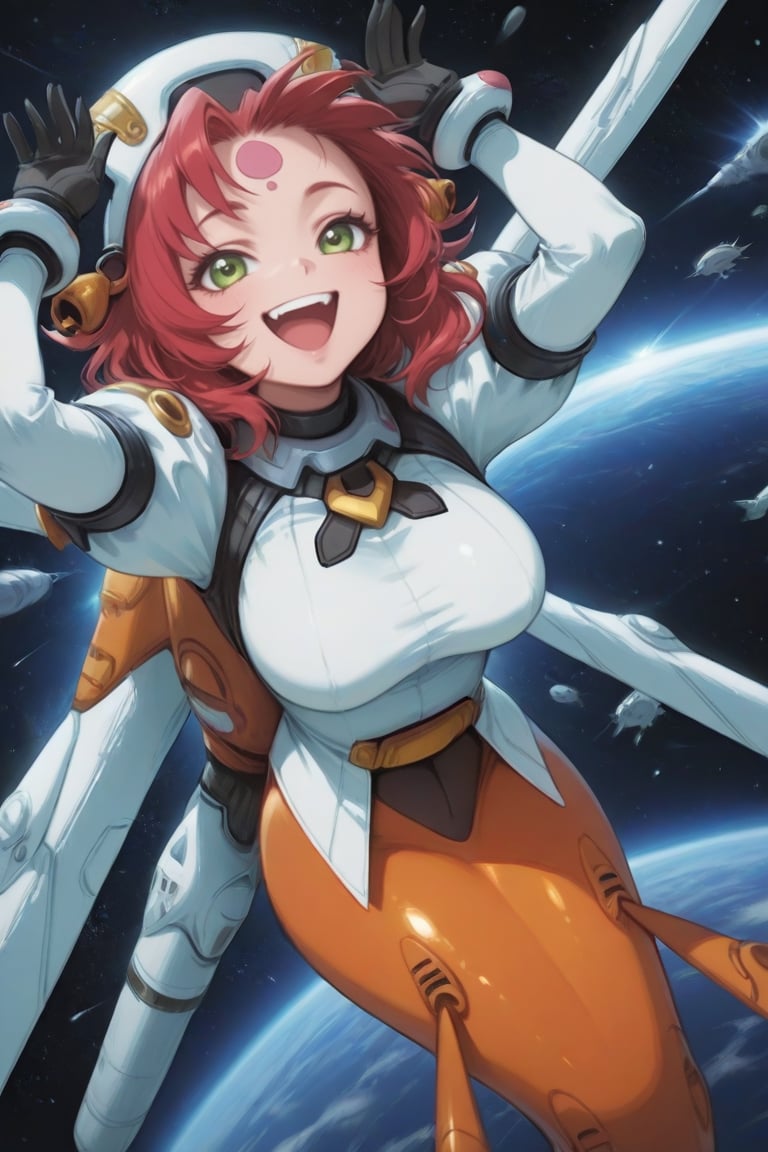 chao_lihua,  red hair,  open mouth by だれとく紳士 on Tensor.Art