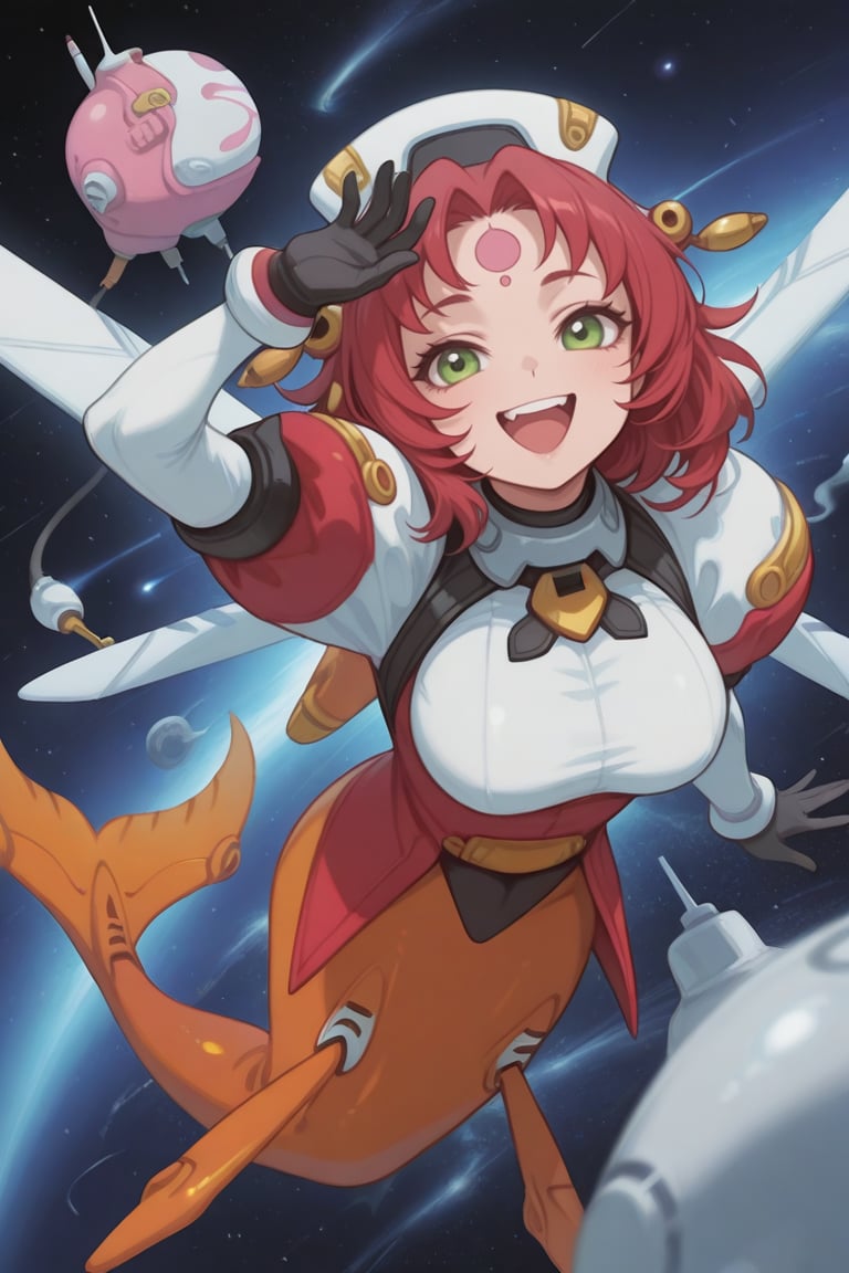 chao_lihua,  red hair,  open mouth by だれとく紳士 on Tensor.Art