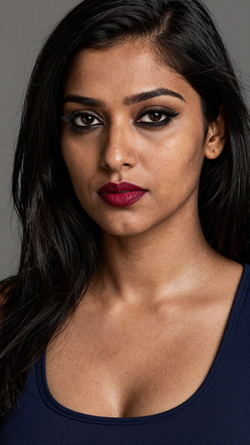 A medium shot images of a South Asian woman,  detailed face,  Long hair by AI factory on Tensor.Art