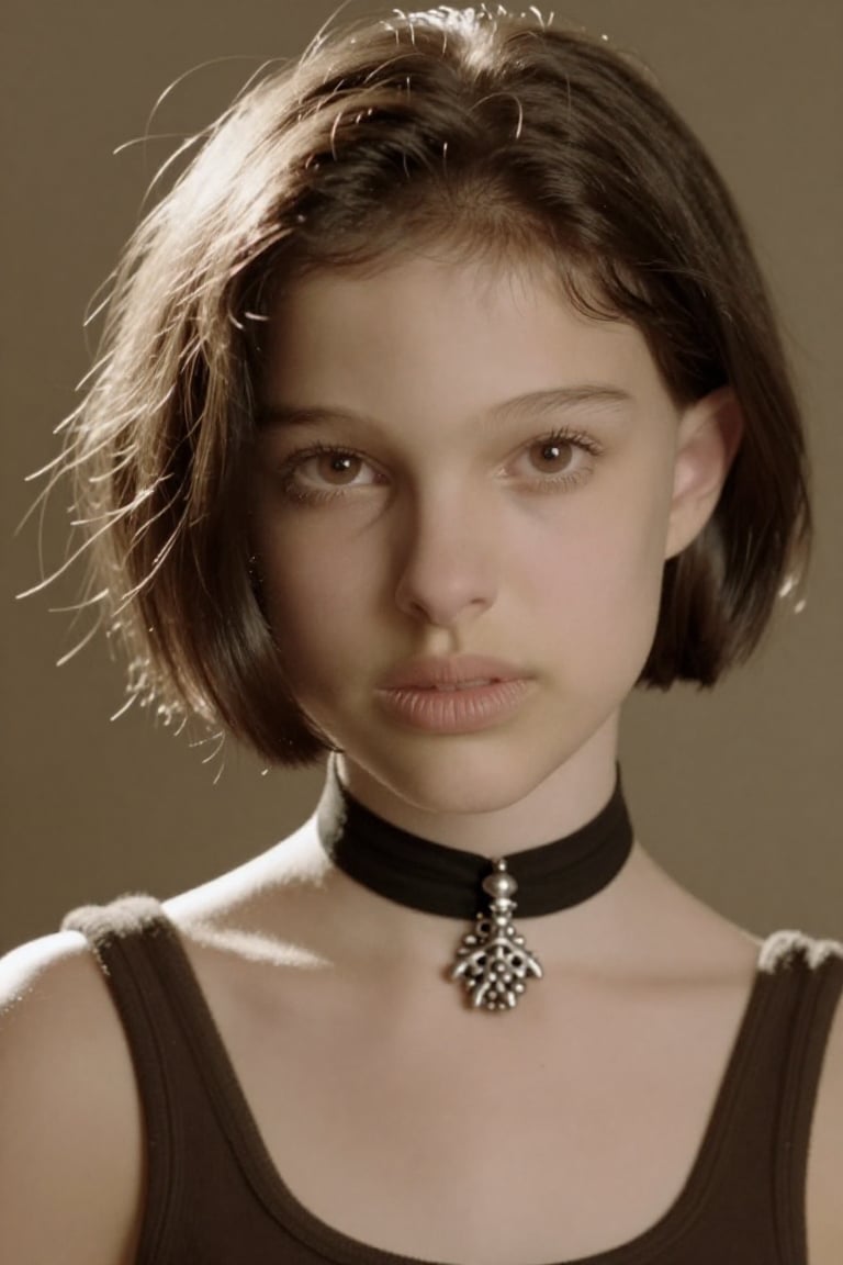 hyper-realistic beautiful young girl Su4kaMathilda,  short hair,  choker by Namian on Tensor.Art