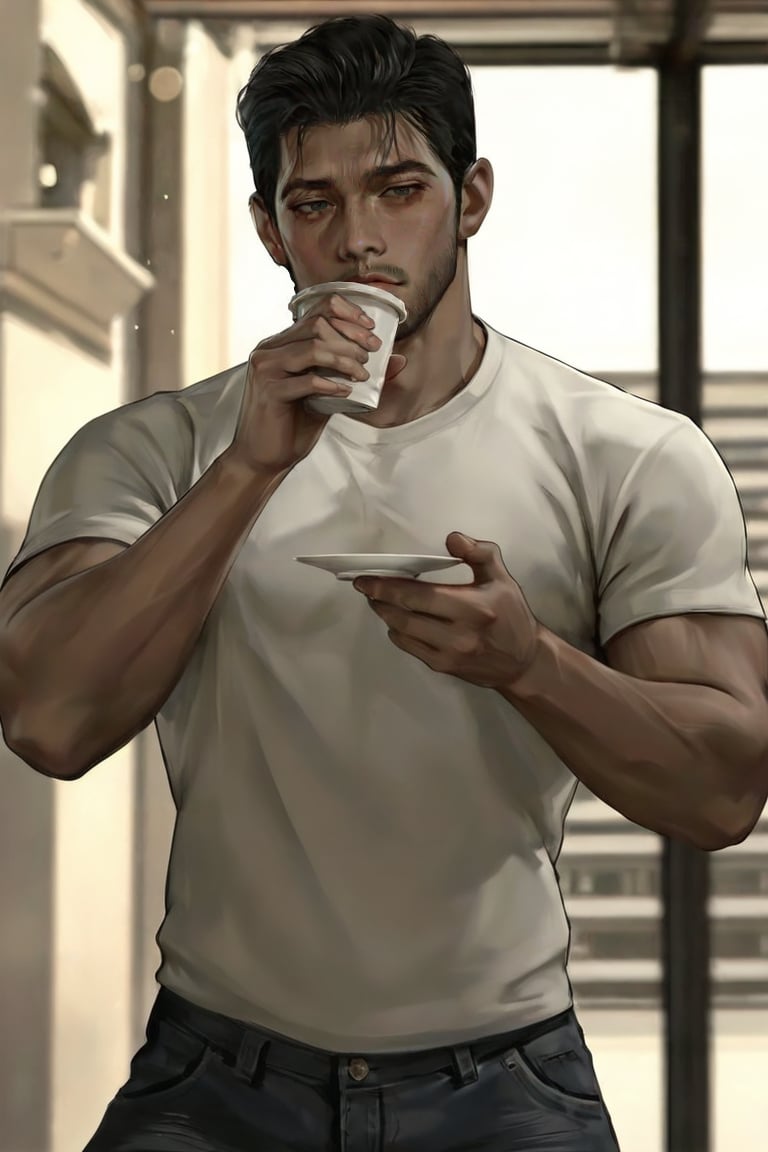 1boy,  solo,  35 years old by ⋆˚࿔ January 𝜗𝜚˚⋆ on Tensor.Art