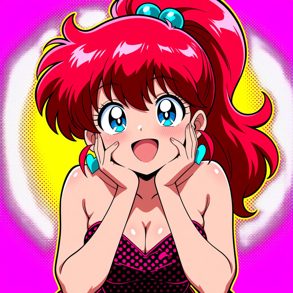 pop art style,  vivid flat colors,  heavy bold outlines by 🌻KEI🌻 on Tensor.Art