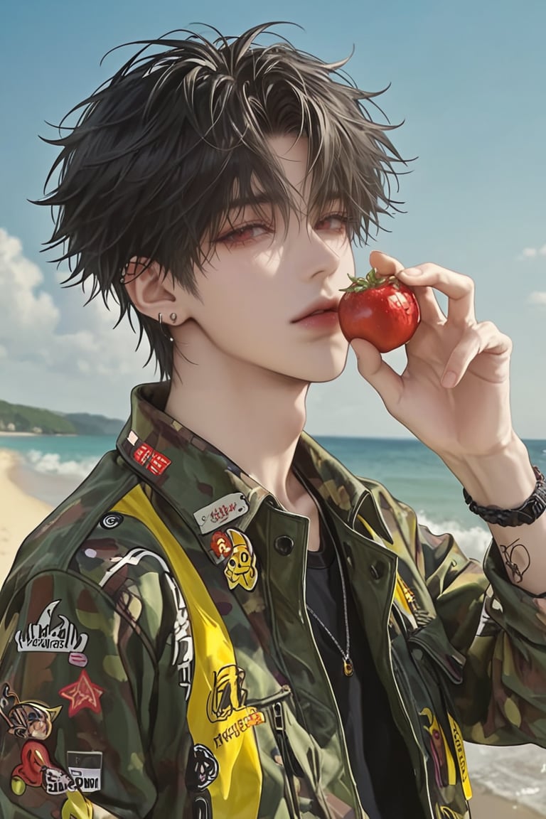 英俊男子,  （长发,  黑发 by Orrin on Tensor.Art