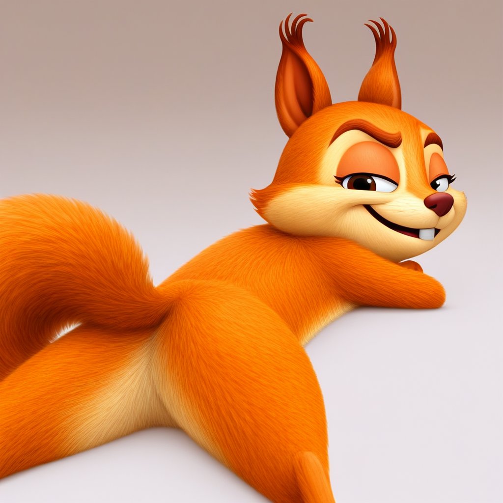 hazel squirrel,  feral,  solo by Xposing_Organisms on Tensor.Art