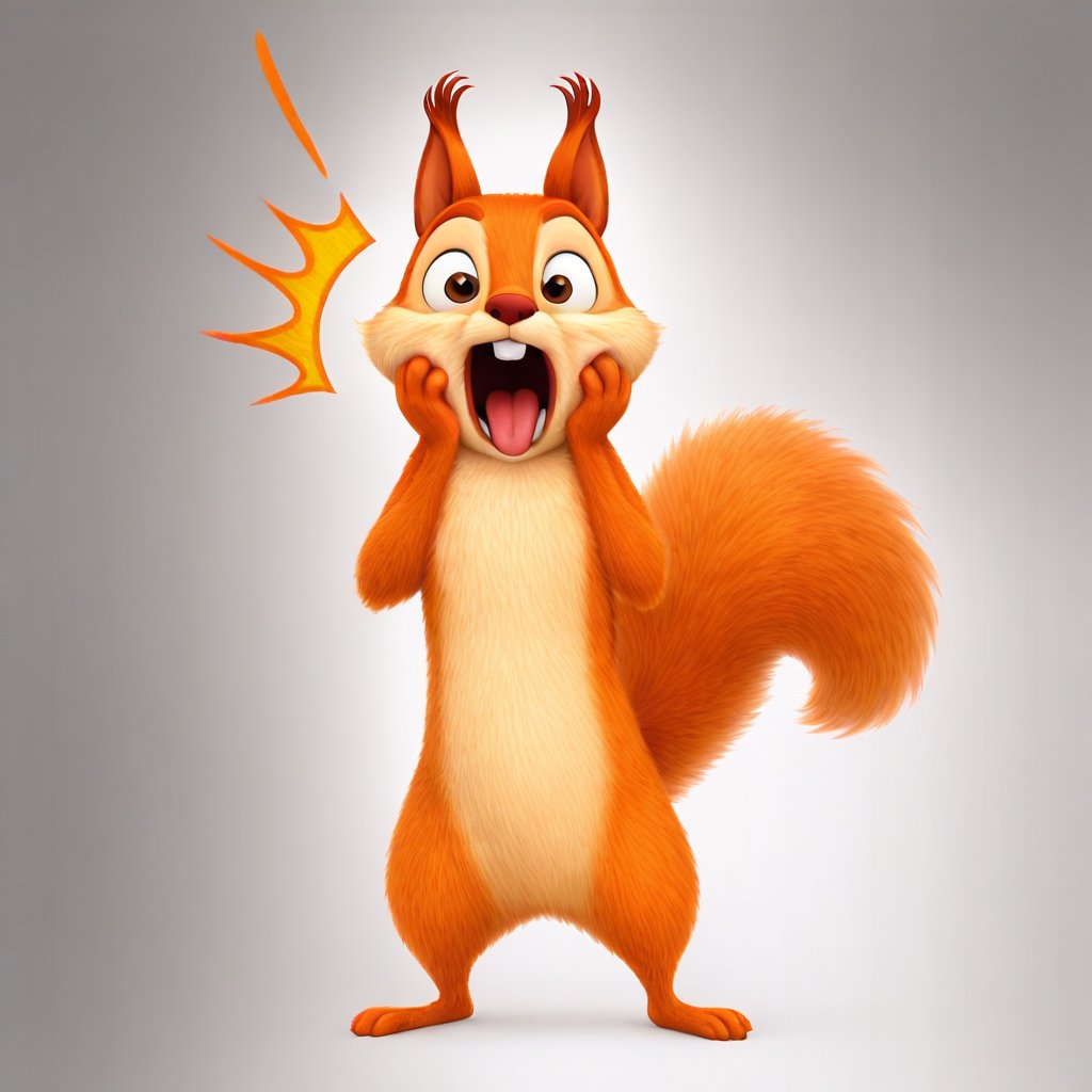 hazel squirrel,  feral,  solo by Xposing_Organisms on Tensor.Art