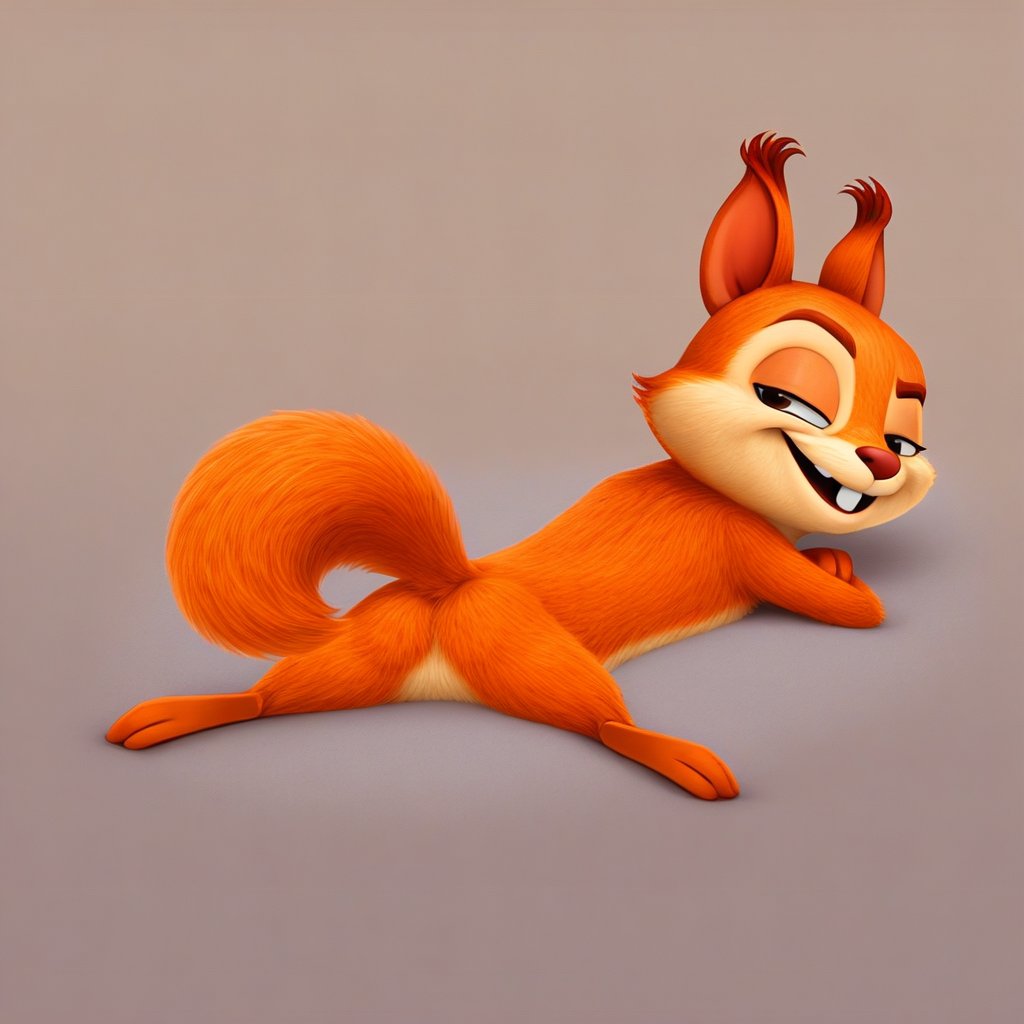 hazel squirrel,  feral,  solo by Xposing_Organisms on Tensor.Art
