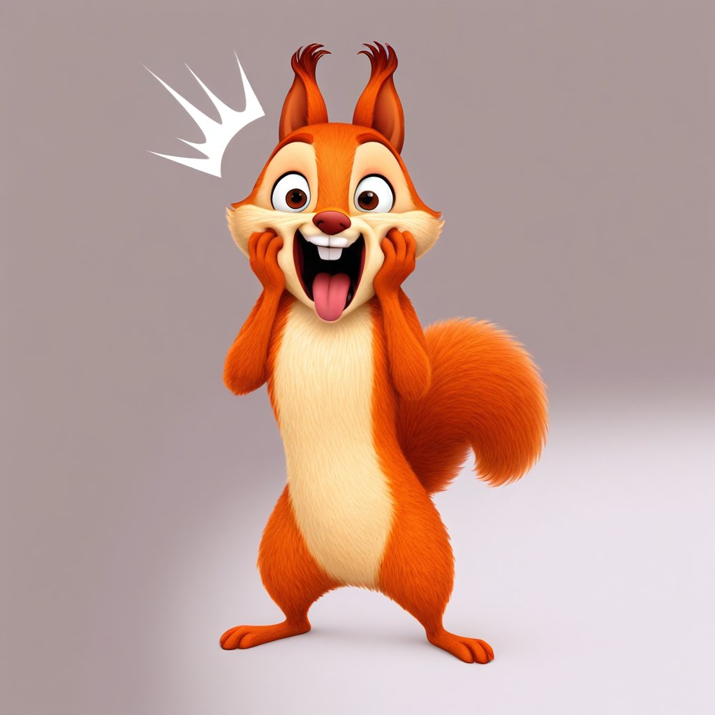 hazel squirrel,  feral,  solo by Xposing_Organisms on Tensor.Art