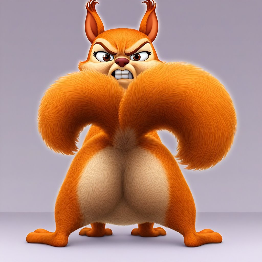 hazel squirrel,  feral,  solo by Xposing_Organisms on Tensor.Art
