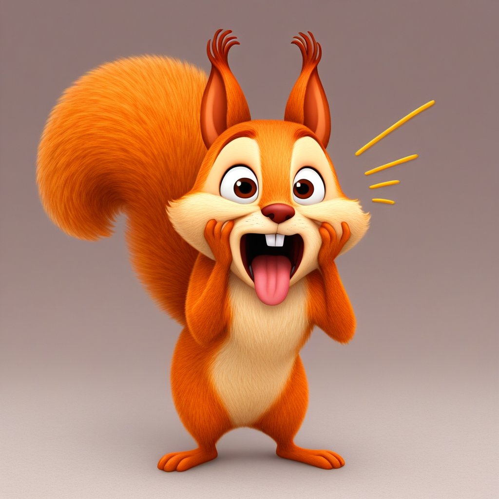 hazel squirrel,  feral,  solo by Xposing_Organisms on Tensor.Art