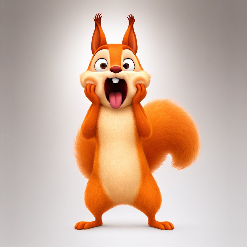 hazel squirrel,  feral,  solo by Xposing_Organisms on Tensor.Art
