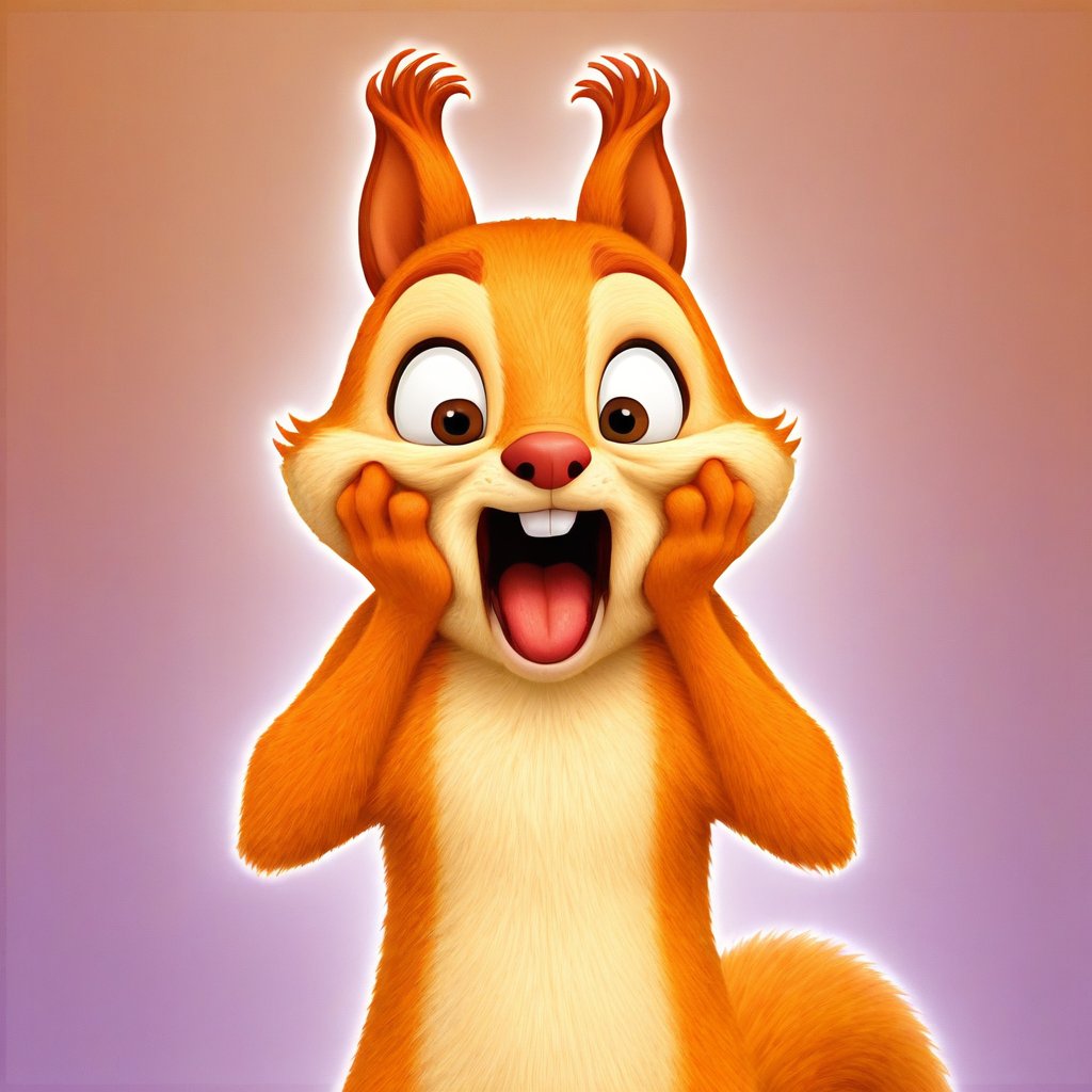 hazel squirrel,  feral,  solo by Xposing_Organisms on Tensor.Art