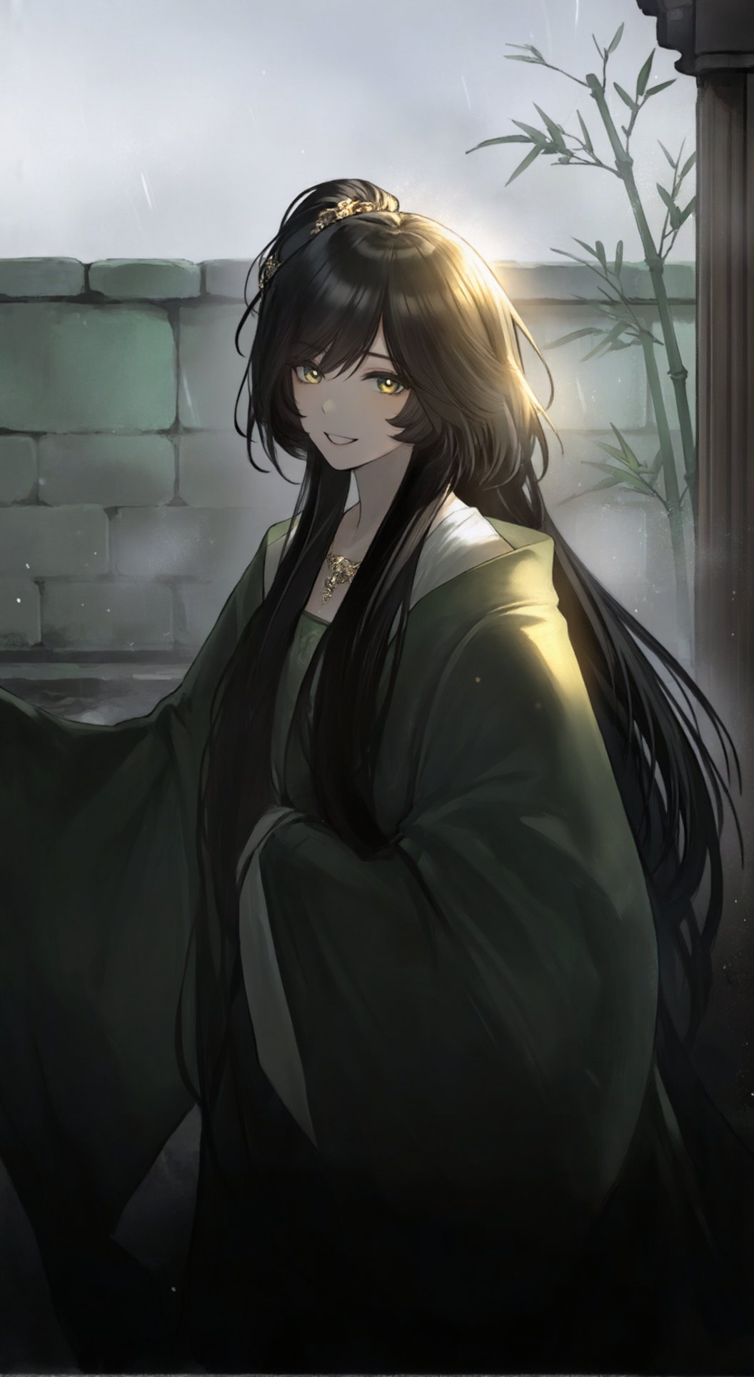 linpianpian,  林翩翩,  身着深绿色古装 by 嘿嘿嘿 on Tensor.Art