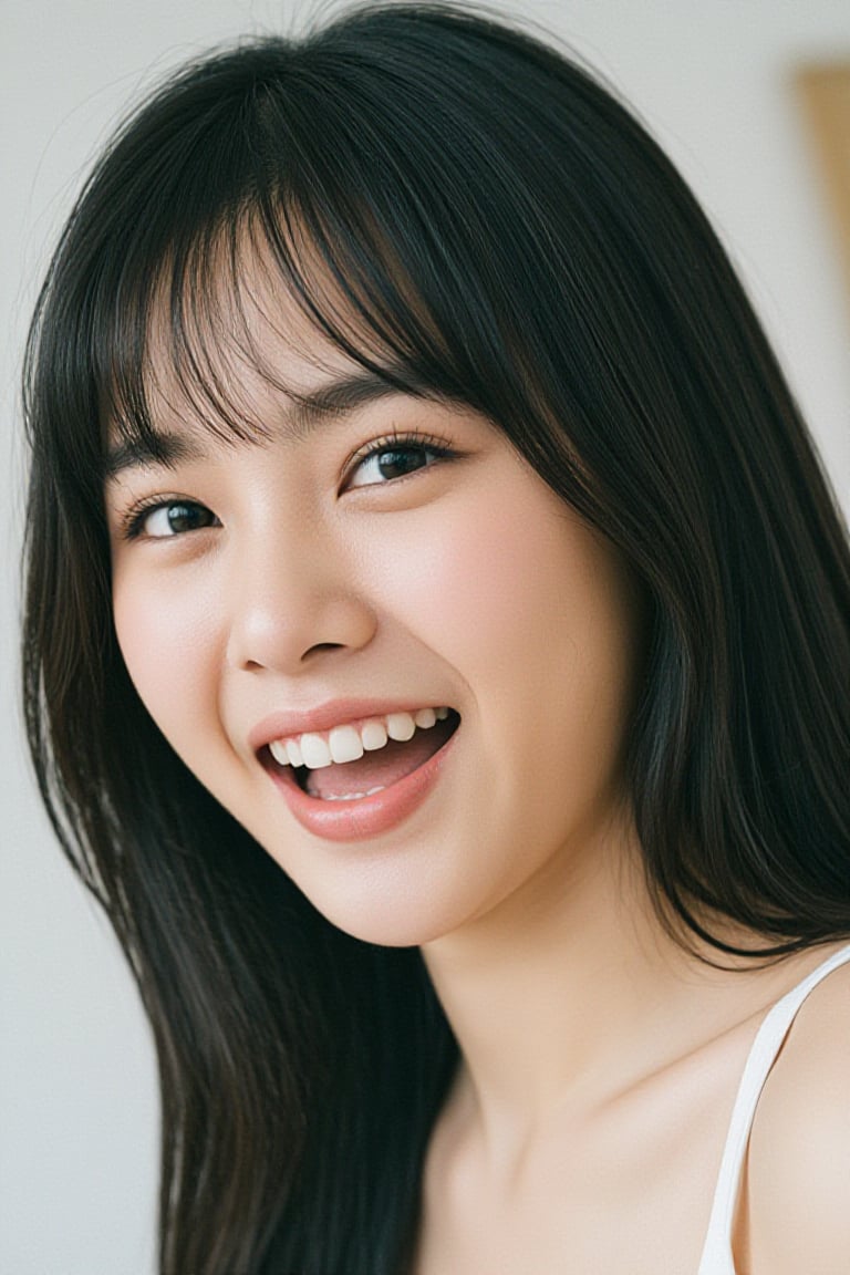a young asian woman cute face thai,  long hair,  bang by MAEN_CG on Tensor.Art