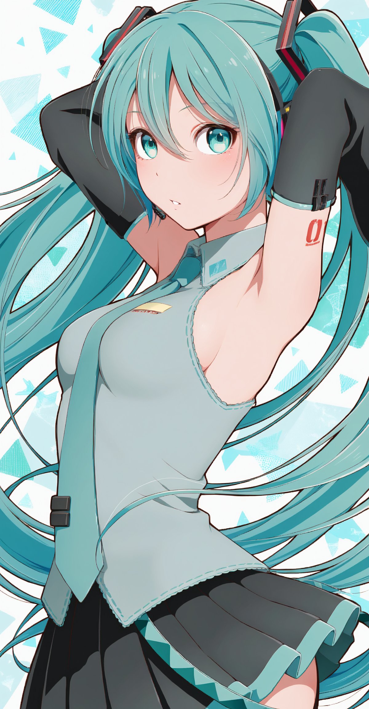 1girl,  Hatsune Miku,  eyes by Mixai on Tensor.Art