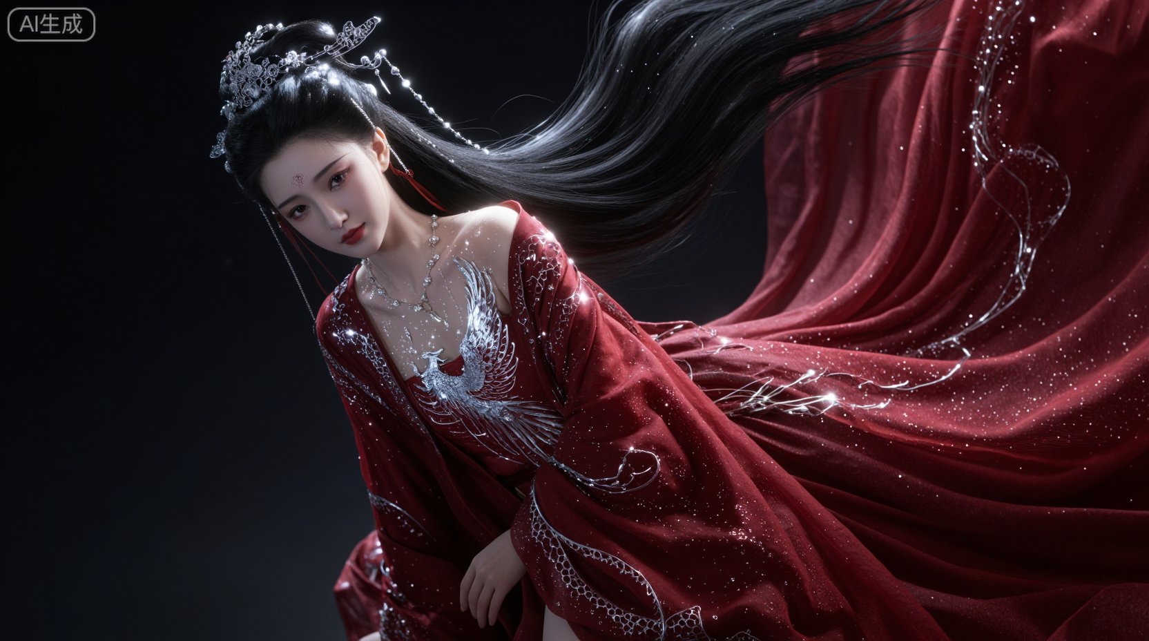A beauty in cultivation,  This ancient-style immortal beauty,  has a delicate appearance that is breathtaingly beautiful....