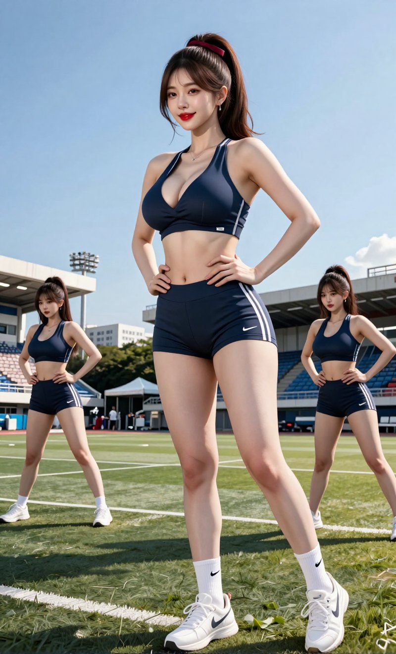 "Image of a Korean woman Actual Photo: 2.0,  "A beautiful Korean woman boasting an hourglass figure,  round and voluptuous...