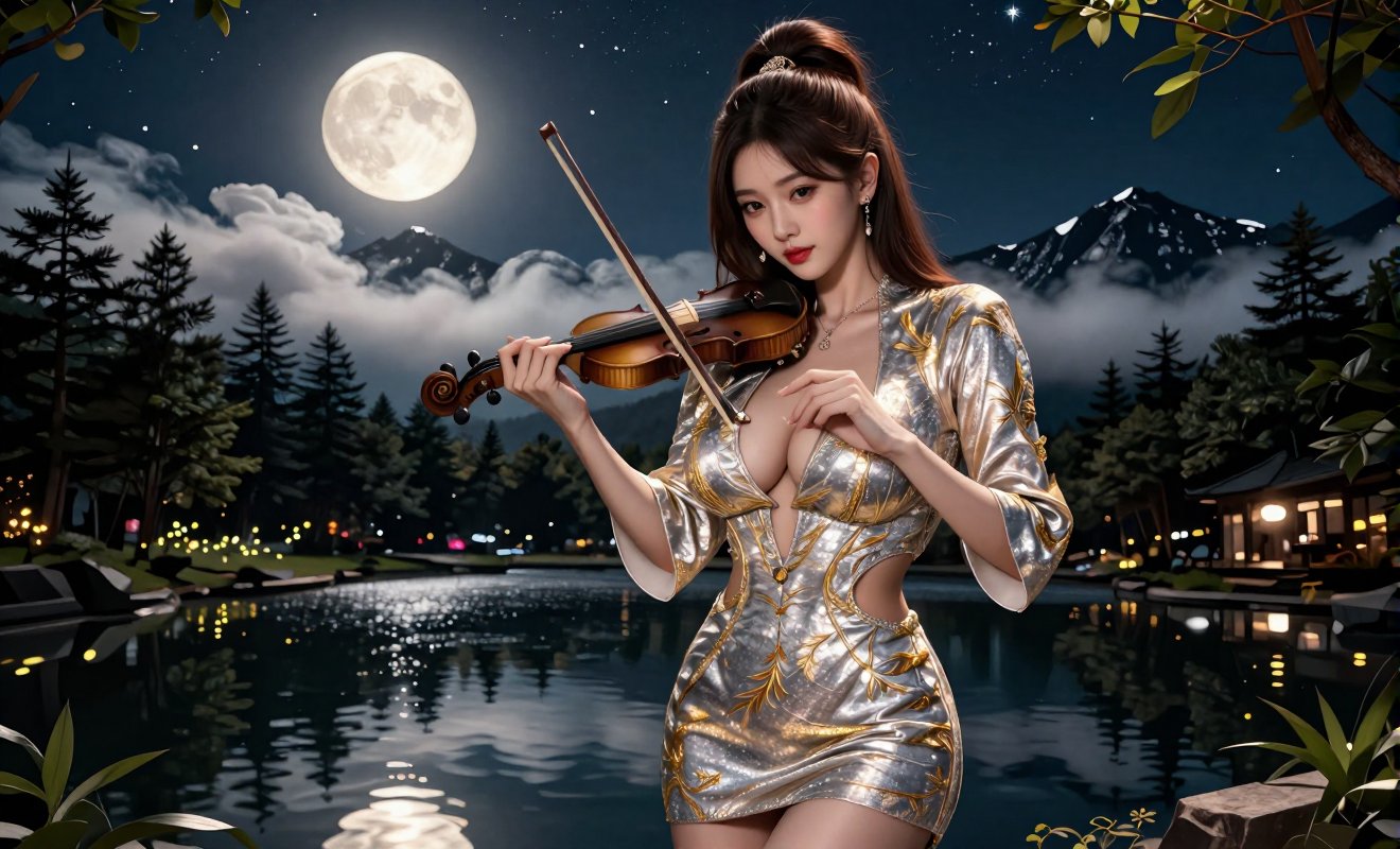 "Image of a Korean woman Actual Photo: 2.0,  "A beautiful Korean woman boasting an hourglass figure,  round and voluptuous...
