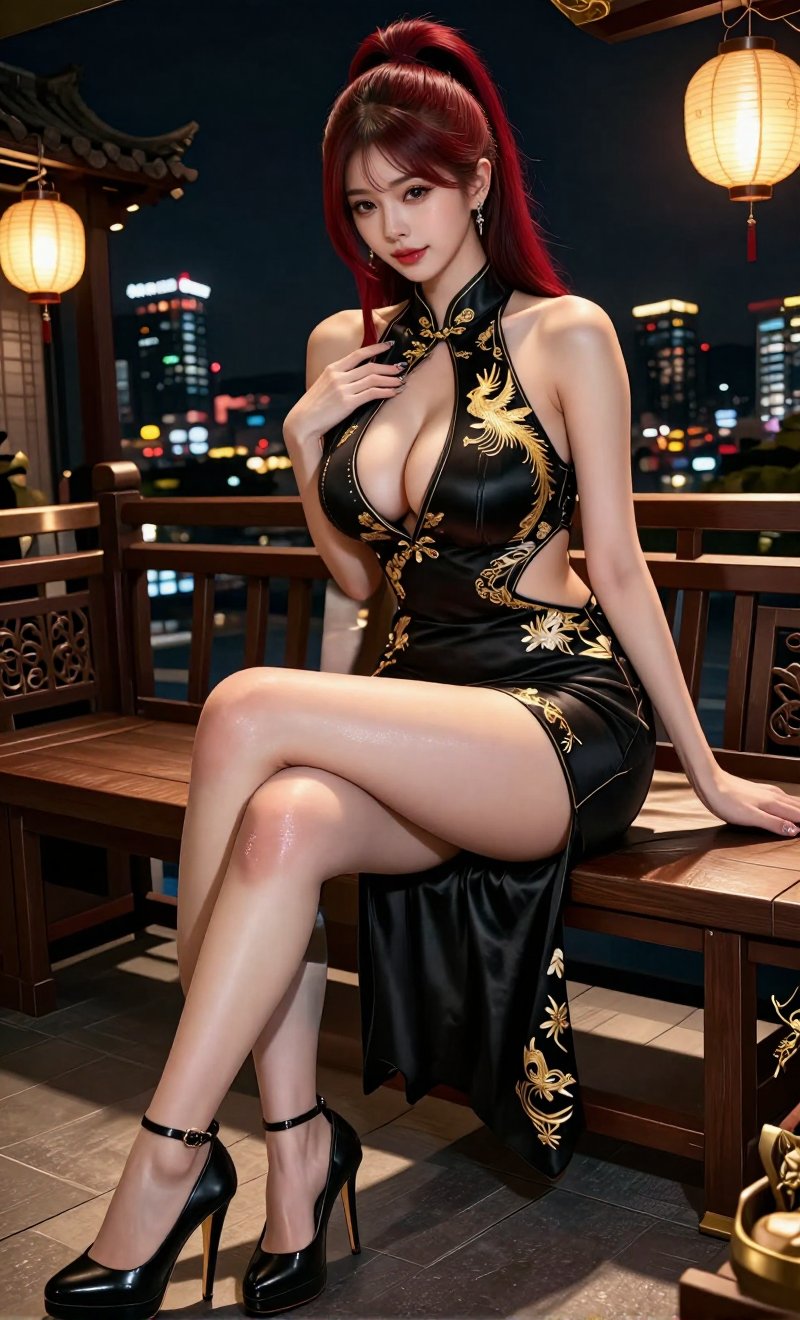 "Image of a Korean woman Actual Photo: 2.0,  "A beautiful Korean woman boasting an hourglass figure,  round and voluptuous...
