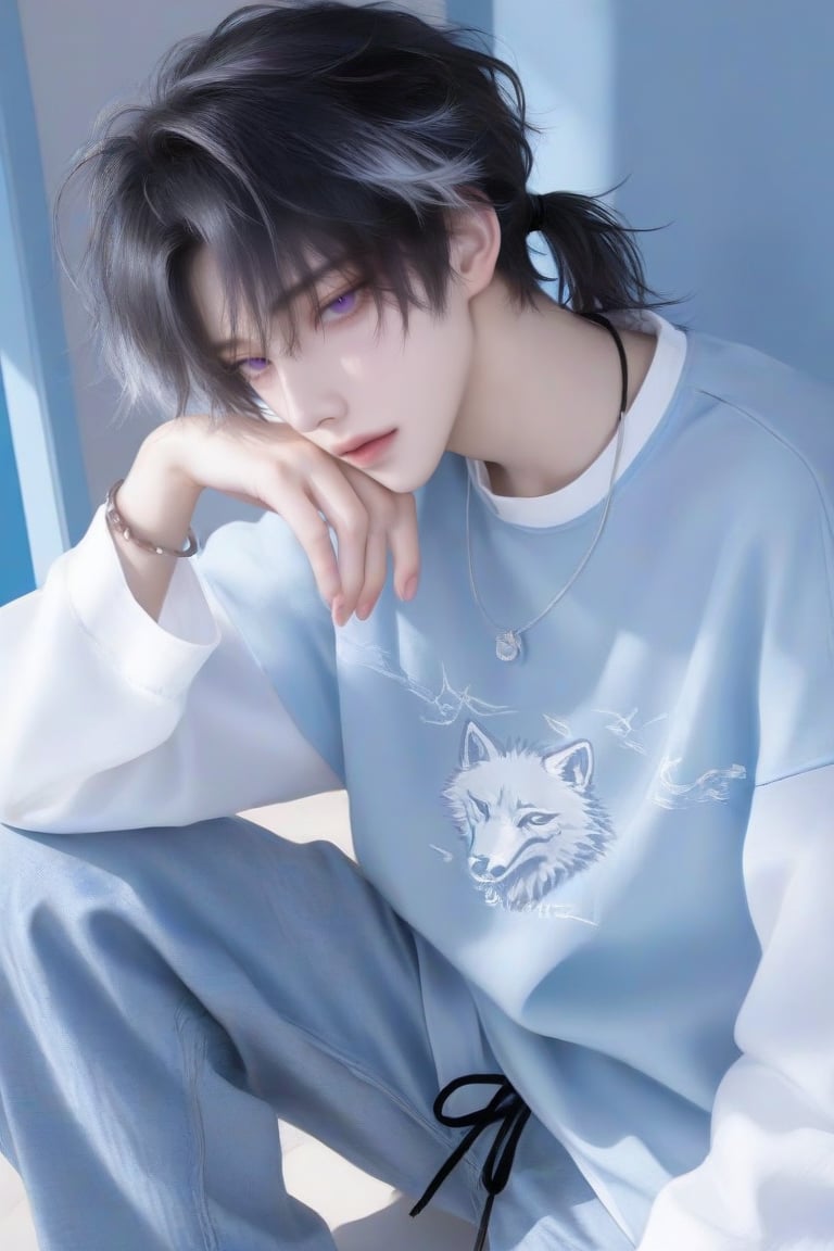 dynamic angle,  Fameboy ((1boy)),  (fair skin) by 𝙲𝚕𝚊𝚒𝚛𝚎𝚗𝚊 𝚡 𝚂𝚊𝚖𝚂𝚊𝚖 on Tensor.Art
