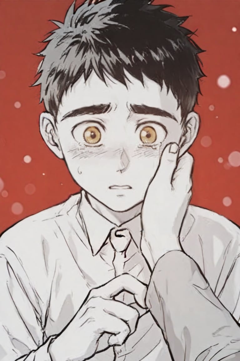black eyes,  1male,  teen by qqhm111 on Tensor.Art