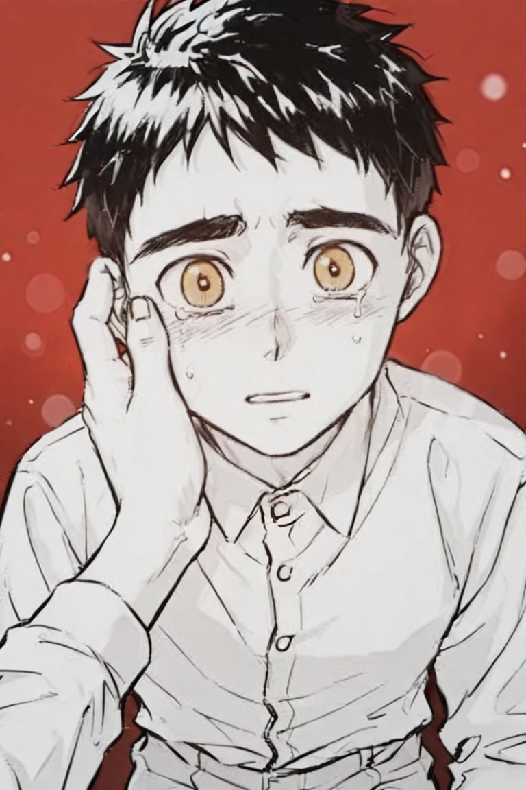 black eyes,  1male,  teen by qqhm111 on Tensor.Art