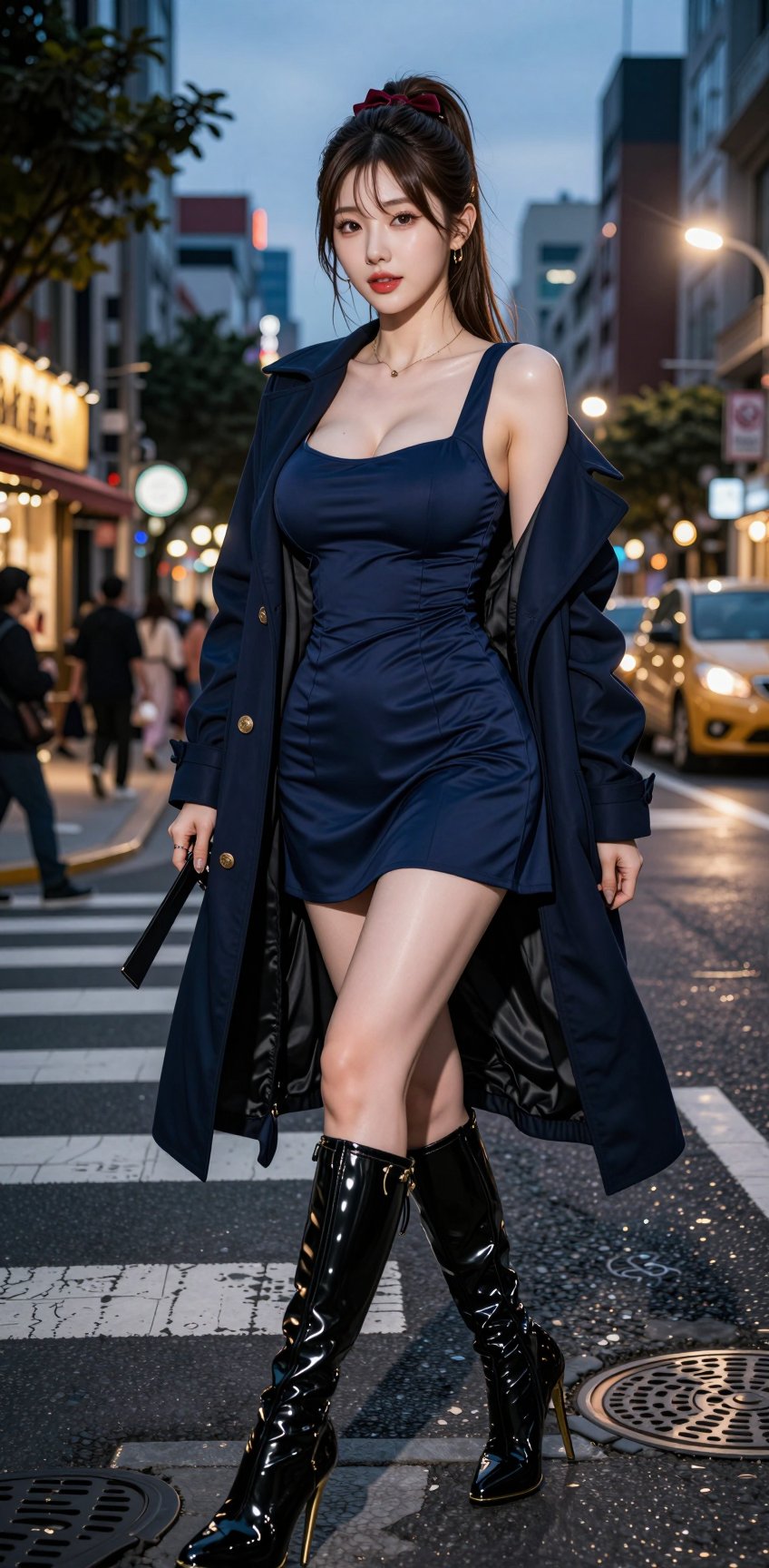 Image of a Korean woman Actual Photo: 2.0,  "A beautiful Korean woman boasting an hourglass figure,  round and voluptuous...