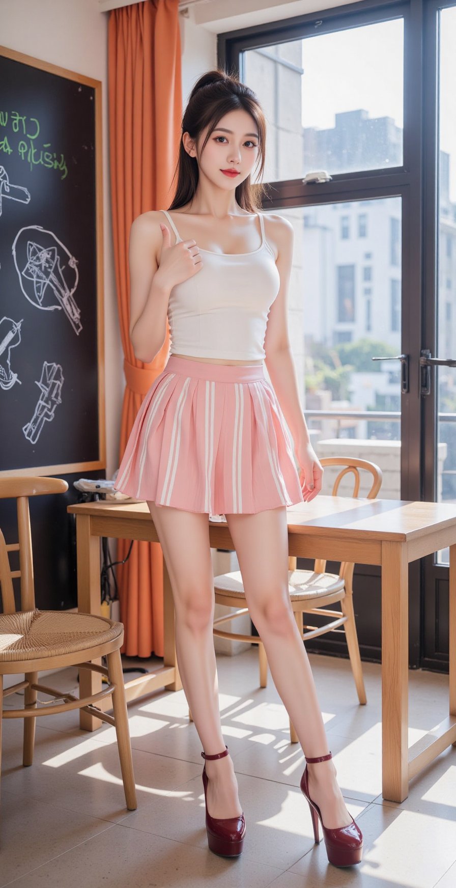 Image of a Korean woman Actual Photo: 2.0,  "A beautiful Korean woman boasting an hourglass figure,  alluring hips by Ai L...