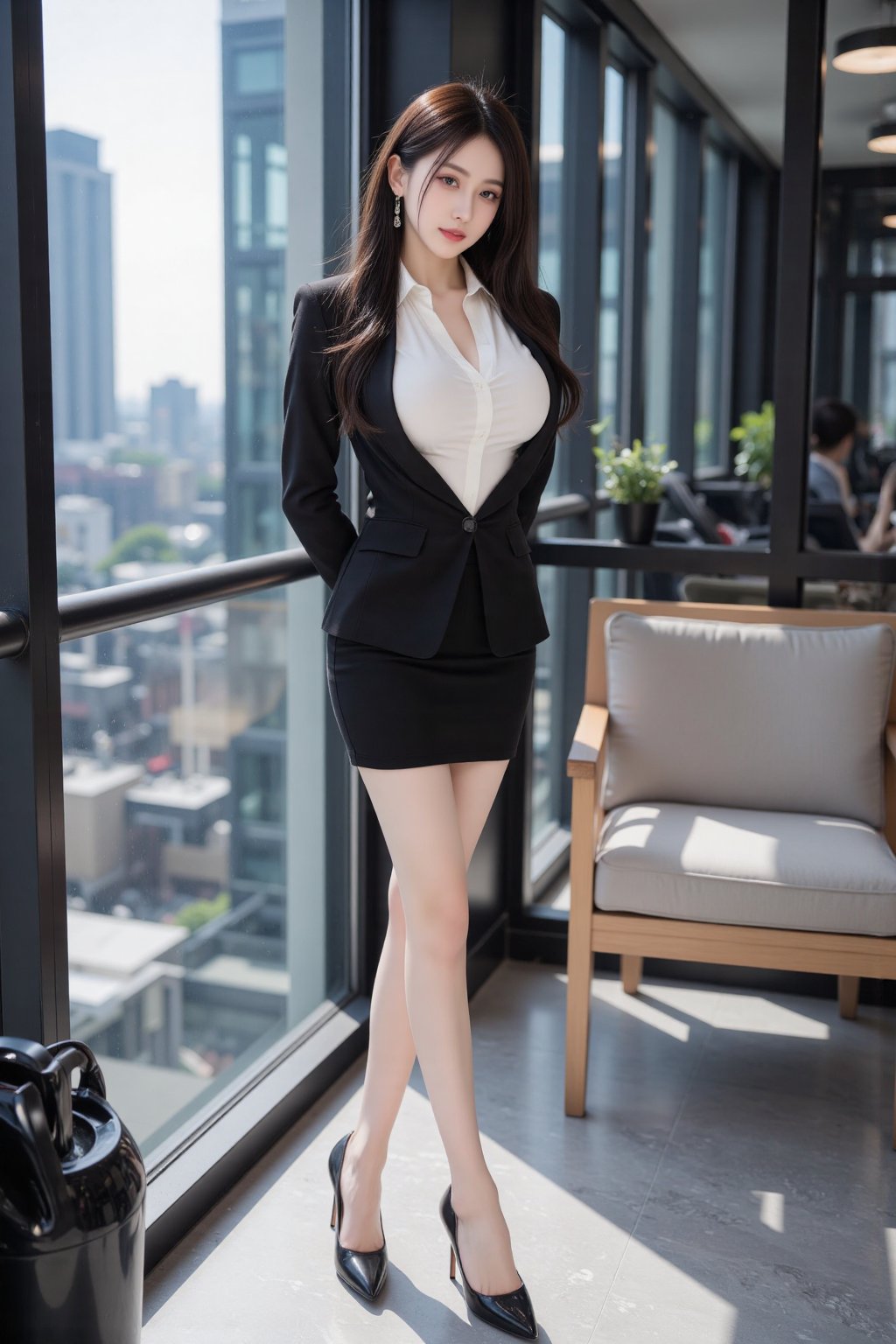 Image of a Korean woman Actual Photo: 2.0,  "A beautiful Korean woman boasting an hourglass figure,  round and voluptuous...