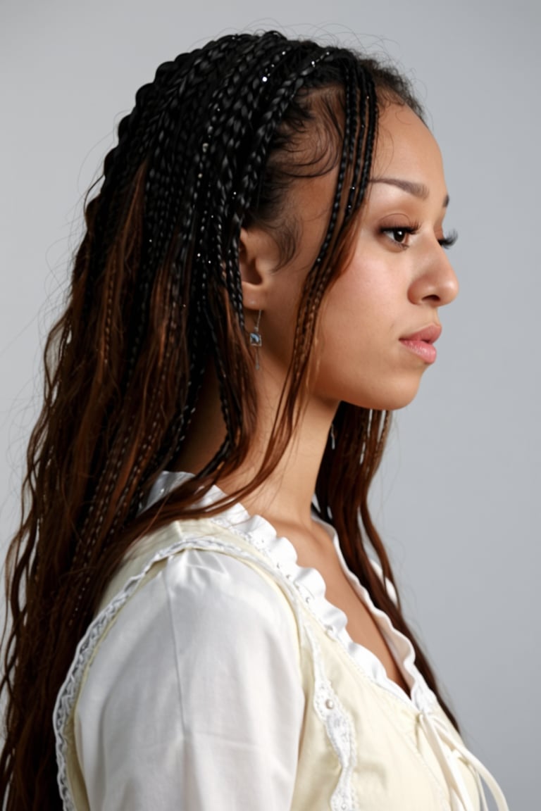 side profile shot,  a woman by terry maya soul on Tensor.Art
