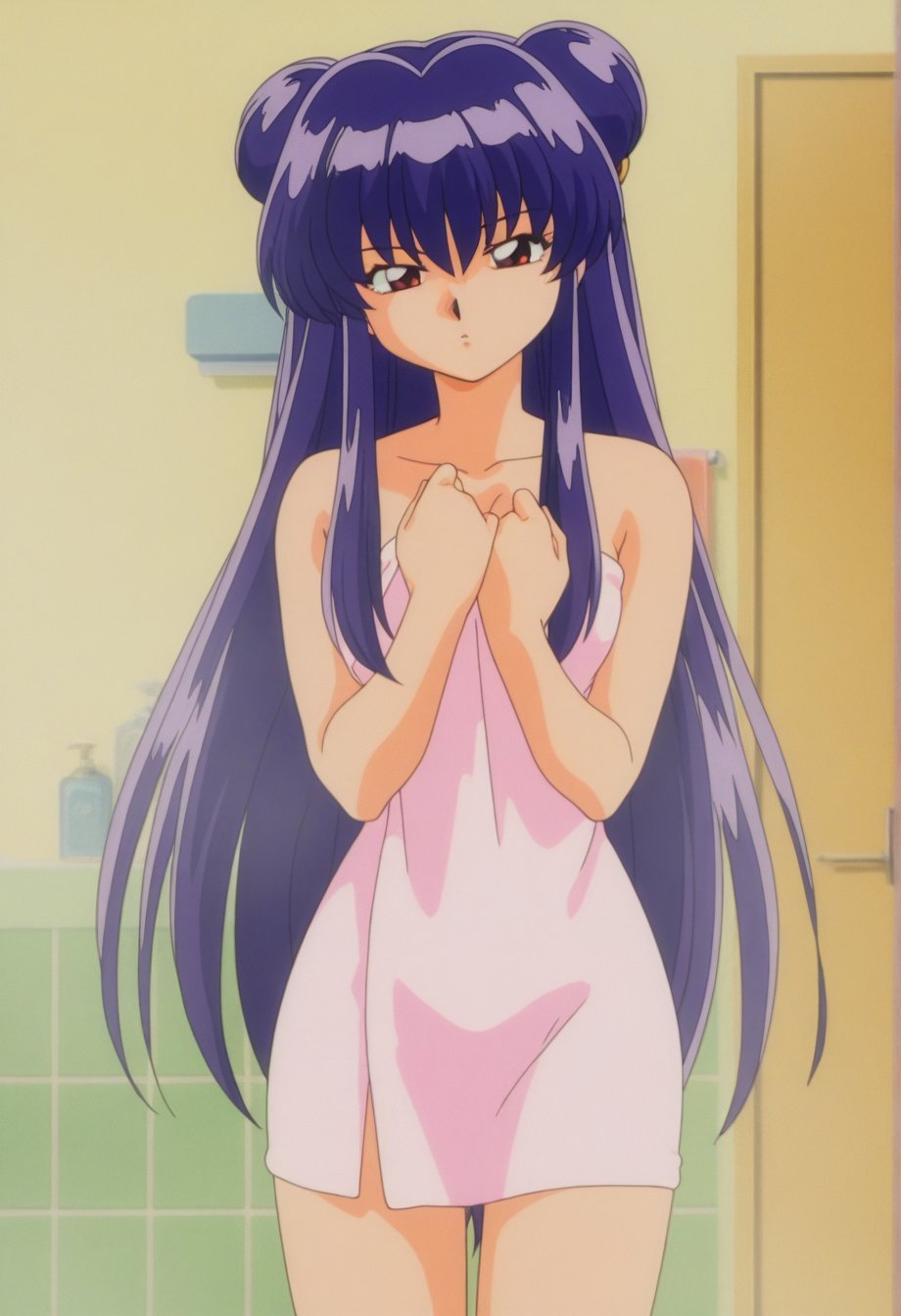 shampoorc,  purple hair,  long hair by cs12345 on Tensor.Art