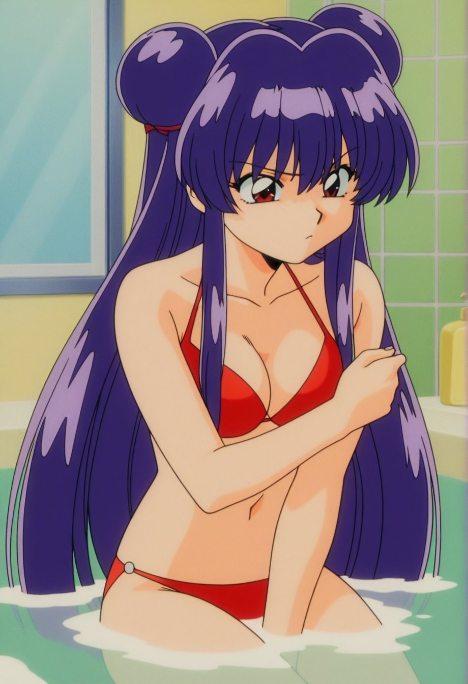 shampoorc,  purple hair,  long hair by cs12345 on Tensor.Art