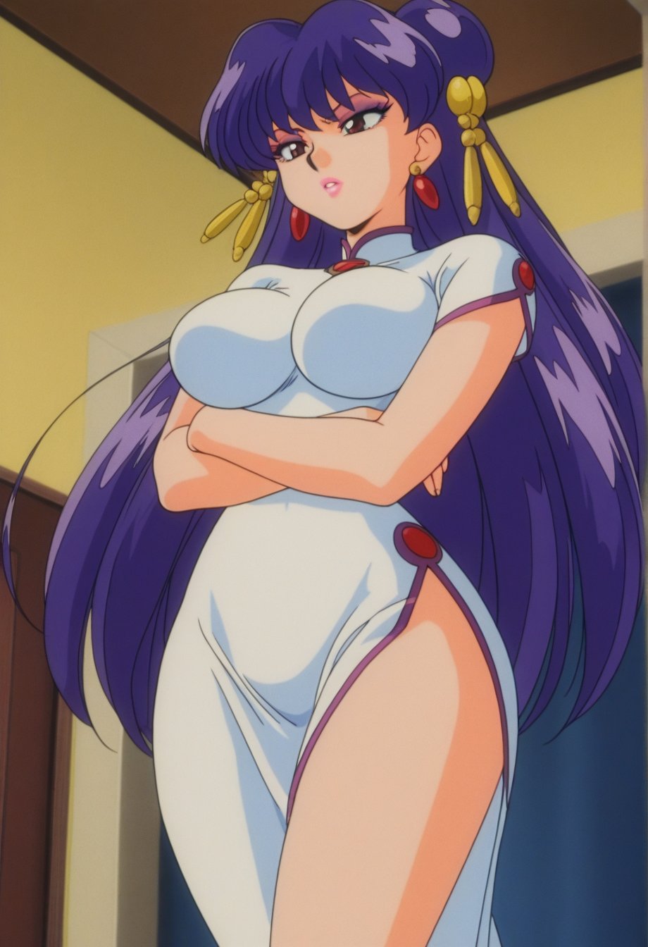 shampoorc,  purple hair,  long hair by cs12345 on Tensor.Art
