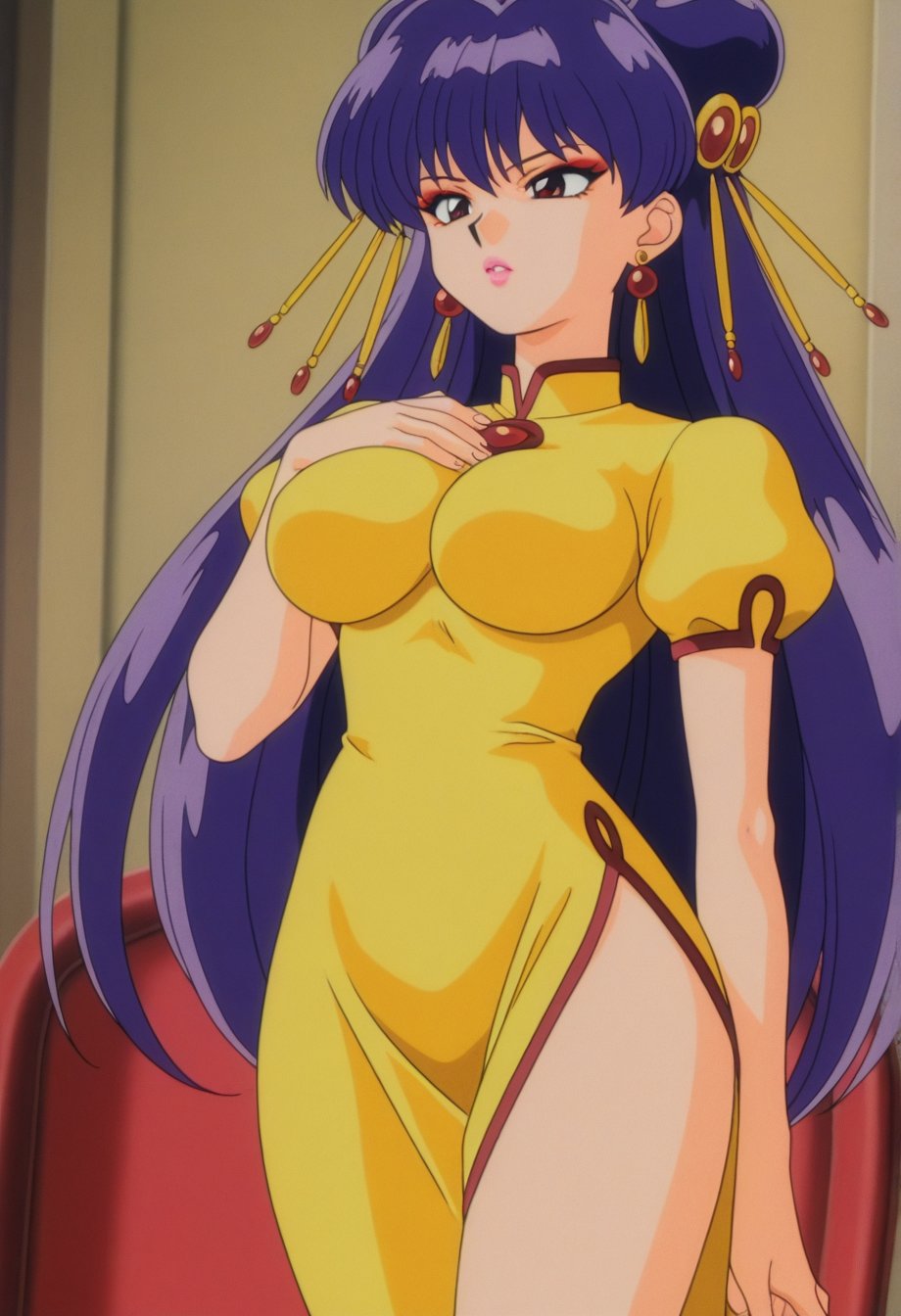 shampoorc,  purple hair,  long hair by cs12345 on Tensor.Art