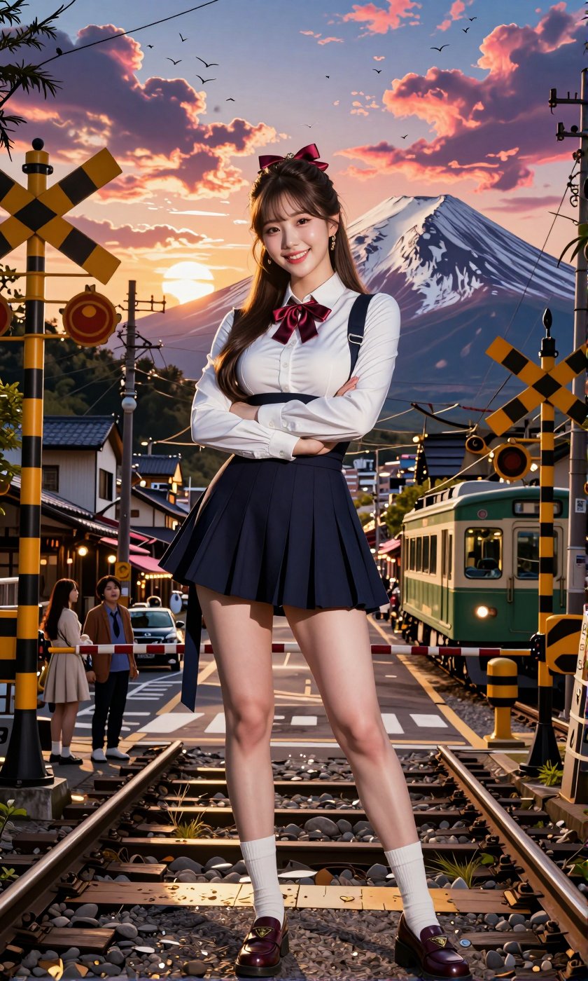 Image of a Korean woman Actual Photo: 2.0,  "A beautiful Korean woman boasting an hourglass figure,  round and voluptuous...